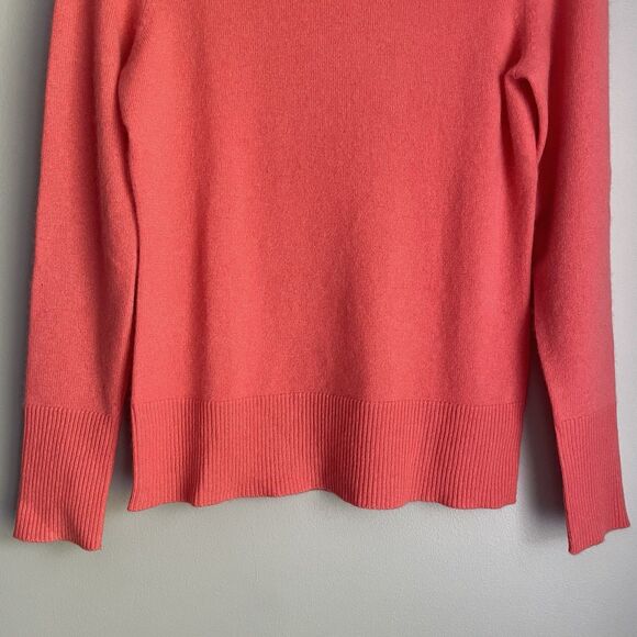 Coral Cashmere Sweater Victor Alfaro Women's Size S Turtleneck Pullover Fall - Picture 6 of 11